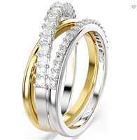 Anello Swarovski Donna in Lega metallica Cristallo 5689729 - 5689729